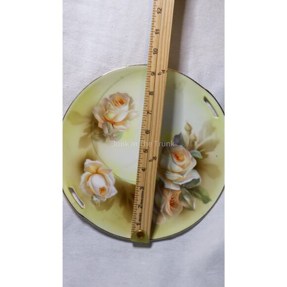 RS Germany Porcelain Cake Plate 9 1/2" Antique Party Holiday Wedding Decor - Picture 3 of 3